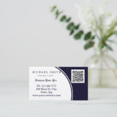Personalisierte kundenspezifische QR-Logo-Geschäft Visitenkarte (Stehend Vorderseite)