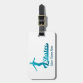 Personalisierte kundenspezifische Zahl Gepäckanhänger (Vorderseite vertikal)