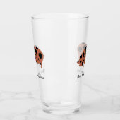 Personalisierte KuneKune-Schweinefarm Glas (Links)