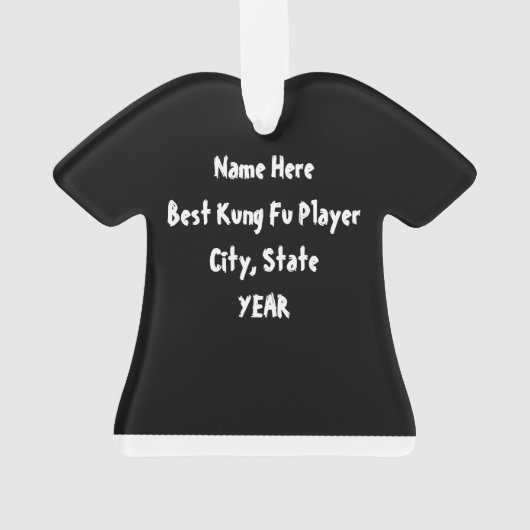Personalisierte Kung Fu Ornament (Rückseite)