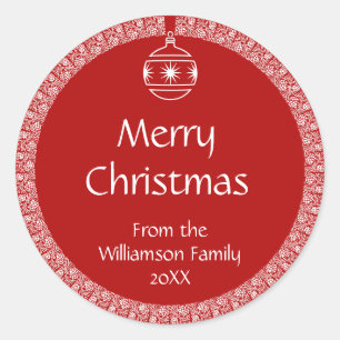 Personalisierte Kunst Nouveau Retro Runder Aufkleber