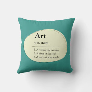 Personalisierte Kunst-Wörterbuch-Style-Zierkissen Kissen