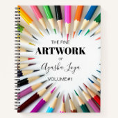 Personalisierte Künstlerbezeichnung Sketchbook Notizblock (Vorderseite)