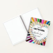 Personalisierte Künstlerbezeichnung Sketchbook Notizblock (Innenseite)