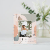 Personalisierte künstlerische Liebe Postkarte (Stehend Vorderseite)