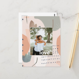 Personalisierte künstlerische Liebe Postkarte