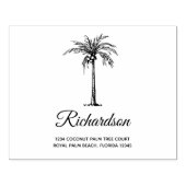Personalisierte künstlerische Palme Tree Moderne S Gummistempel (Prägung)