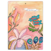 Personalisierte Kunstmalerei Klemmbrett (Rückseite)