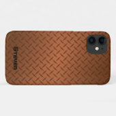 Personalisierte Kupfer-Diamantplatte Case-Mate iPhone Hülle (Rückseite (Horizontal))