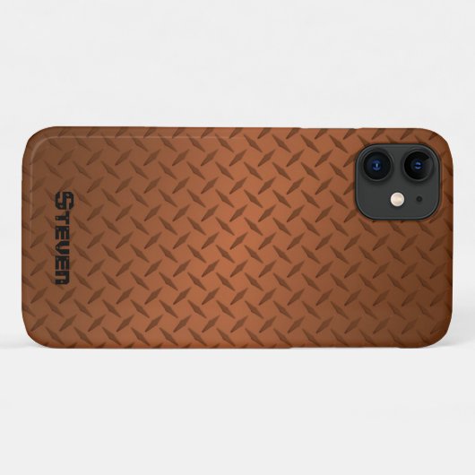 Personalisierte Kupfer-Diamantplatte Case-Mate iPhone Hülle (Rückseite (Horizontal))