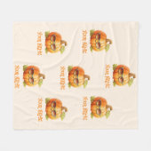 Personalisierte Kürbisfeld-Toddler-Fleece-Decke Fleecedecke (Vorderseite (Horizontal))