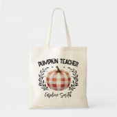 Personalisierte Kürbislehrer-Tasche, Fall Tragetasche (Vorne)