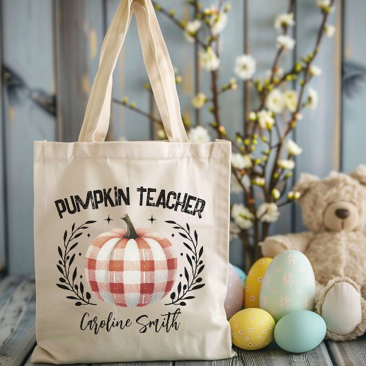Personalisierte Kürbislehrer-Tasche, Fall Tragetasche