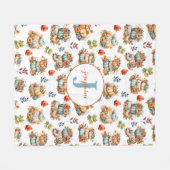 Personalisierte Kürbisse Land Chic Fleece-Decke Fleecedecke (Vorderseite (Horizontal))