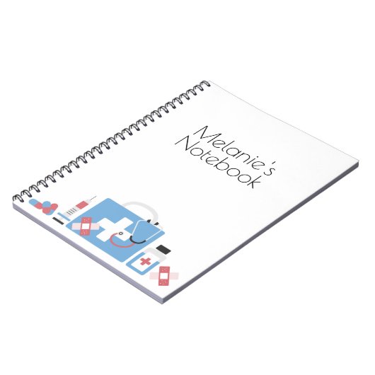 Personalisierte Kurssprache Notizblock (Linke Seite)