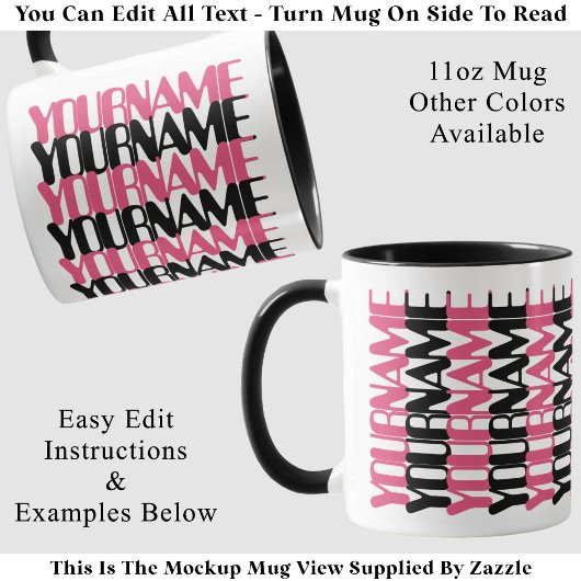 Personalisierte Kurze Benutzerdefinierte Name Cral Tasse