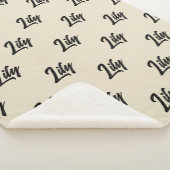 Personalisierte Kuscheldecke für Frauen oder Kinde Sherpadecke (3/4)