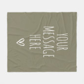 Personalisierte Kuscheldecke mit Botschaft für Mam Fleecedecke (Vorderseite (Horizontal))