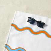 Personalisierte Küstennähe: Urlaub eines Siegels Strandtuch (Beispiel)