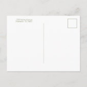 Personalisierte Küstenpalme Postkarte (Rückseite)