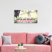 PERSONALISIERTE KUSTOM WEDD ART STRETCHED LEINWAND (Insitu (Wohnzimmer))