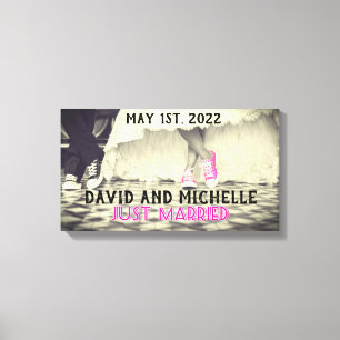 PERSONALISIERTE KUSTOM WEDD ART STRETCHED LEINWAND