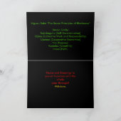 Personalisierte Kwanzaa-Karten Feiertagskarte (Innenseite)