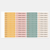 Personalisierte Labels für Boho Rainbow School Etiketten (Blatt)