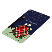 Personalisierte Labrador-Familie und Sky Magnet (Linke Seite)