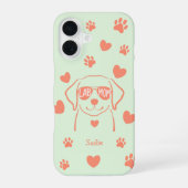 Personalisierte Labrador-Hundemutter-Handyhülle mi iPhone 16 Hülle (Rückseite)