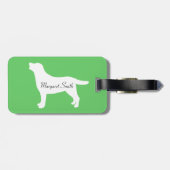 Personalisierte Labrador-Schulmalerei Gepäckanhänger (Rückseite horizontal)