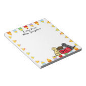Personalisierte Labradorpuppen lesen Notepad Notizblock (angewinkelt)