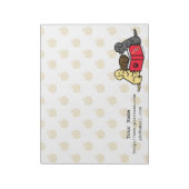 Personalisierte Labradorpuppen lesen Notepad Notizblock (Rotiert)