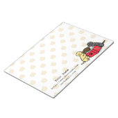 Personalisierte Labradorpuppen lesen Notepad Notizblock (angewinkelt)
