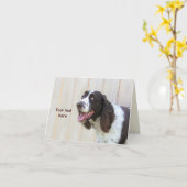 Personalisierte lächelnde englischer karte (Gelbe Blume)