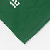 Personalisierte Lacrosse Coach Geschenke aus grün Fleecedecke (Ecke)