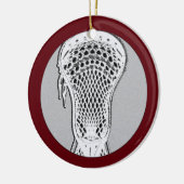 Personalisierte Lacrosse Collectible Keramik Ornament (Links)