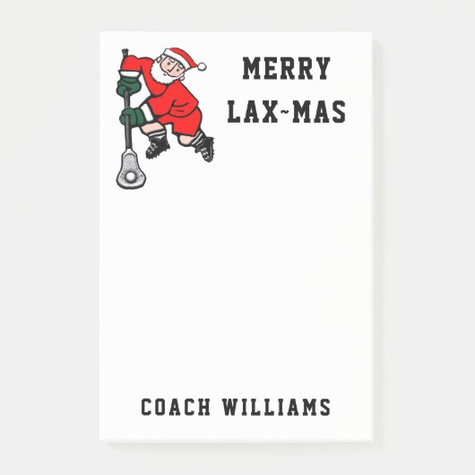 Personalisierte Lacrosse-Geschenke Notizen (Vorderseite)