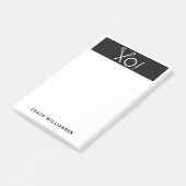 Personalisierte Lacrosse Geschenke Post-it Klebezettel (angewinkelt)