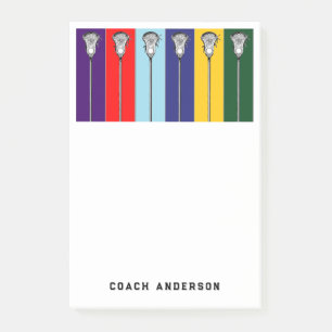 Personalisierte Lacrosse Geschenke Post-it Klebezettel
