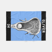 Personalisierte Lacrosse Geschenkideen Fleecedecke (Vorderseite (Horizontal))