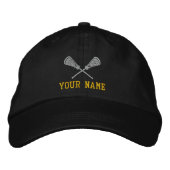 Personalisierte Lacrosse Ihr Name bestickt Cap Bestickte Baseballkappe (Vorderseite)