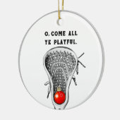 Personalisierte Lacrosse Keepake Keramik Ornament (Links)