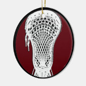 Personalisierte Lacrosse Keepake Keramik Ornament (Links)