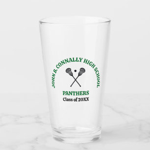Personalisierte Lacrosse-Mannschaft der Green High Glas