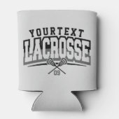 Personalisierte Lacrosse Player ADD-Teamnummer Dosenkühler (Rückseite)