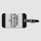 Personalisierte Lacrosse Player ADD-Teamnummer Gepäckanhänger (Vorderseite (Horizontal))
