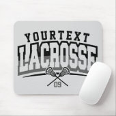 Personalisierte Lacrosse Player ADD-Teamnummer Mousepad (Mit Mouse)