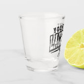 Personalisierte Lacrosse Player ADD-Teamnummer Schnapsglas (Links)