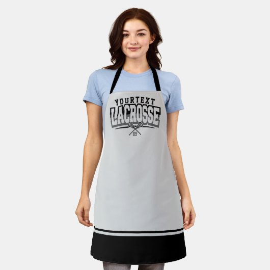 Personalisierte Lacrosse Player ADD-Teamnummer Schürze (Getragen)